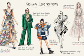 do digital illustration for fashion design art