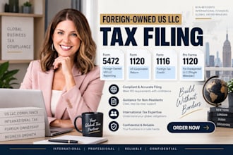 form 5472 1120 1116 pro forma filing for foreign owned US llc non resident tax