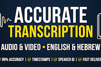 accurately transcribe your audio and video