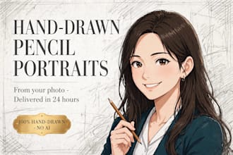 draw a realistic portrait sketch from your photo