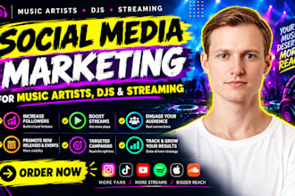 do instagram social media marketing for music artists, music streaming and djs