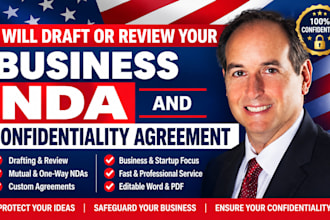 daft or review your business nda and confidentiality agreement