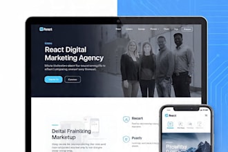create responsive modern and fast website
