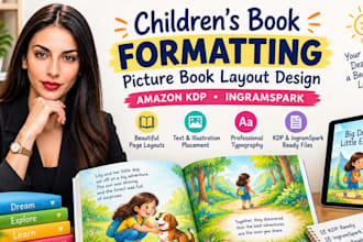do childrens book formatting picture book layout design amazon kdp ingramspark