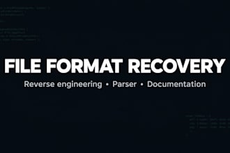 reverse engineer your file format and recover your data