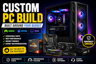 recommend the best PC build for gaming, editing or your budget