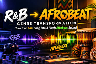transform your r b song into a modern afrobeat remix with fresh production