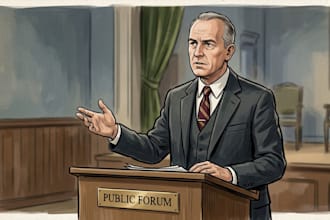draw a creative political cartoon or caricature art