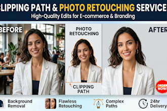 do clipping path photo retouching background removal