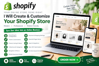 create, customize, and set up your shopify ecommerce store
