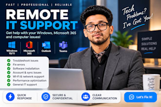 troubleshoot windows, microsoft 365, outlook and teams issues