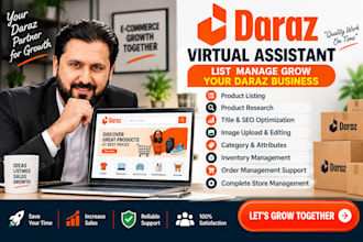 be your daraz virtual assistant for store management and product listing