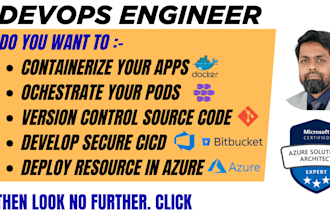 setup or fix azure devops, docker, container, kubernetes and cicd pipeline