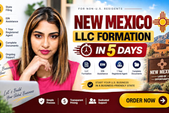 register new mexico llc and obtain ein for non US residents