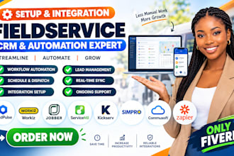 fieldpulse workiz jobber servicem8 kickserv simpro commusoft zapier automation