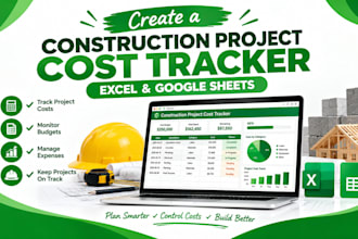 create a construction project cost and material tracker in excel