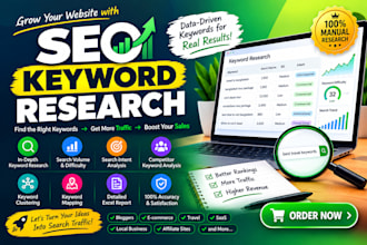 do SEO keyword research and competitor analysis