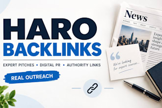 build high authority haro backlinks with digital PR and link building