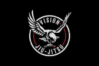 design a powerful jiu jitsu team, martial arts, MMA, or fighting logo