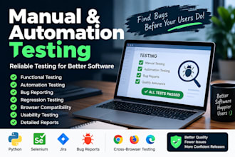 test your website with manual and automation testing