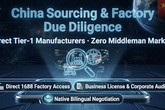 be your china sourcing agent and verify direct factories,