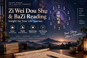 provide a personalized zi wei dou shu and bazi reading