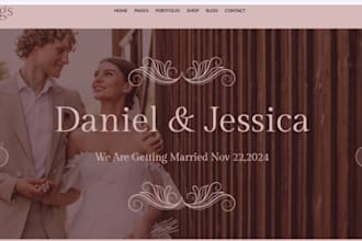 design wix wedding website with seating plan rsvp gallery guestbook website