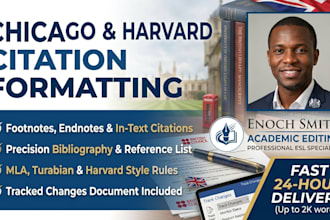 format chicago, harvard, mla, or turabian citations and bibliography