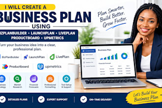 create business plan bizplanbuilder launchplan liveplan productboard upmetrics