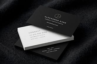 design luxury minimalist business card