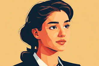 create a unique custom vector character illustration