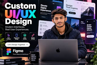 design a modern UI UX website in figma