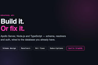 build and fix your graphql api with apollo graphql and node js