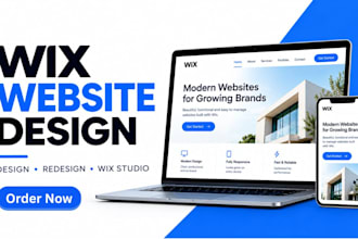 wix design, wix website redesign, build a wix website or wix studio site