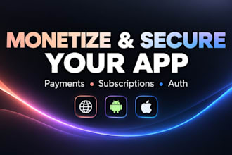 integrate iap, subscriptions, ads or authentication into your application