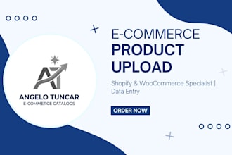 do ecommerce product upload data entry and catalog management