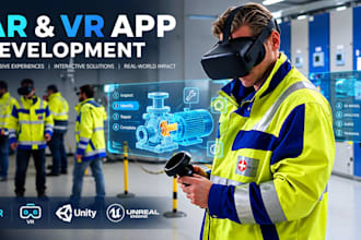 develop custom ar VR apps, immersive experiences 3d applications, ar app, vr app