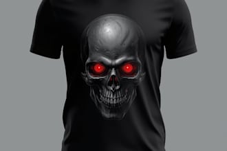 design unique dark fantasy t shirt prints using