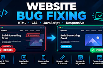fix your website bugs and errors