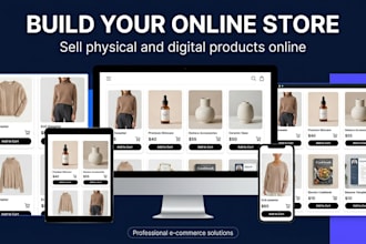 build a professional online store for your products