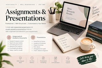 create professional assignments, presentations and academic documents