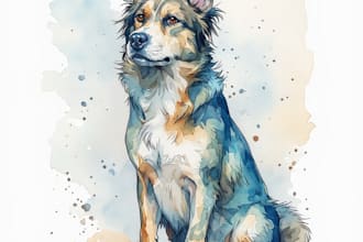 draw custom minimalist pet line art from your photo