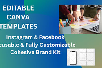 design custom editable canva templates for real estate and business