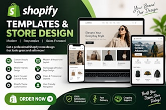 design and customize shopify templates