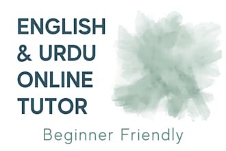 teach english urdu online