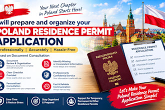 organize your poland residence permit application professionally