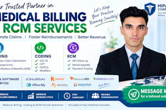 handle medical billing, claims, denials and ar follow up