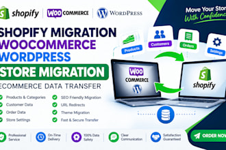 shopify migration woocommerce wordpress store migration ecommerce data transfer