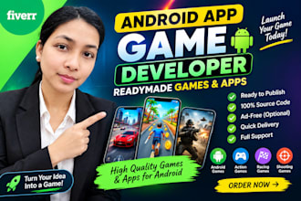 develop and customize ready made android apps and games