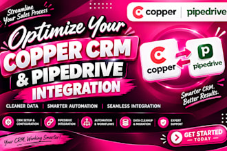 fix copper CRM, integrate pipedrive, and automate your CRM